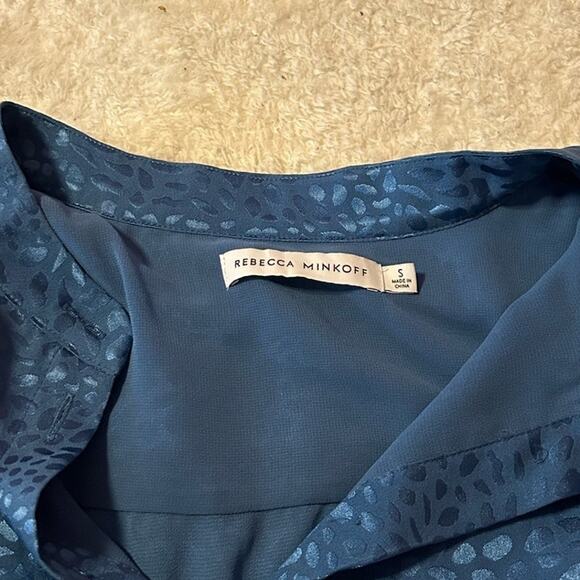 Rebecca Minkoff Blue Tiered Mini Dress Size Small - Picture 5 of 9